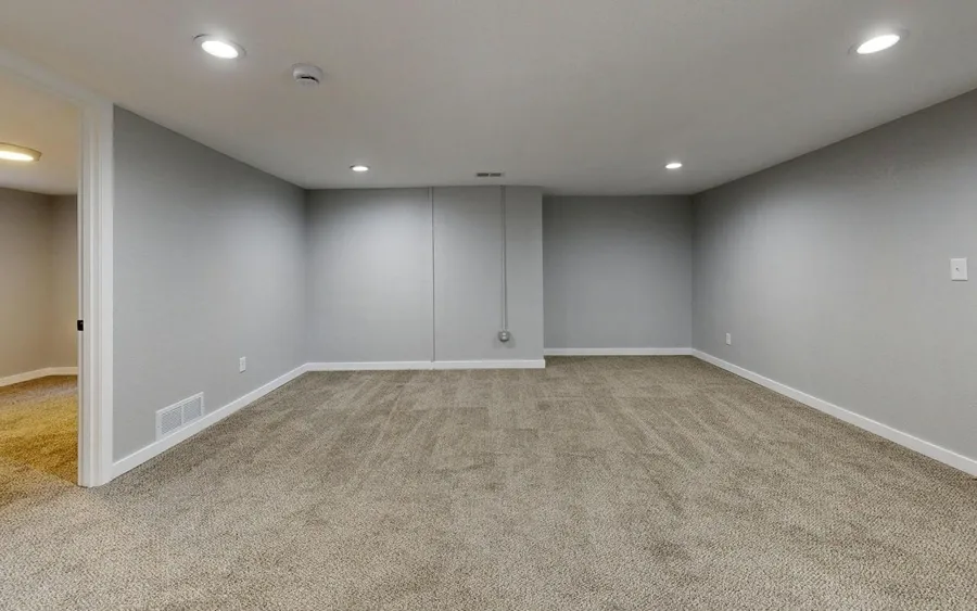 Finished basement interior